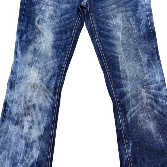VO‎ Jeans Trendy Tie-Dye Style Blue Straight Legs Jeans Size 30 - Picture 3 of 16